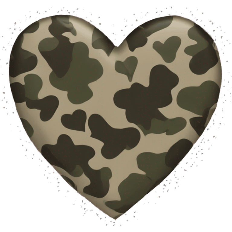 camo heart  emoji