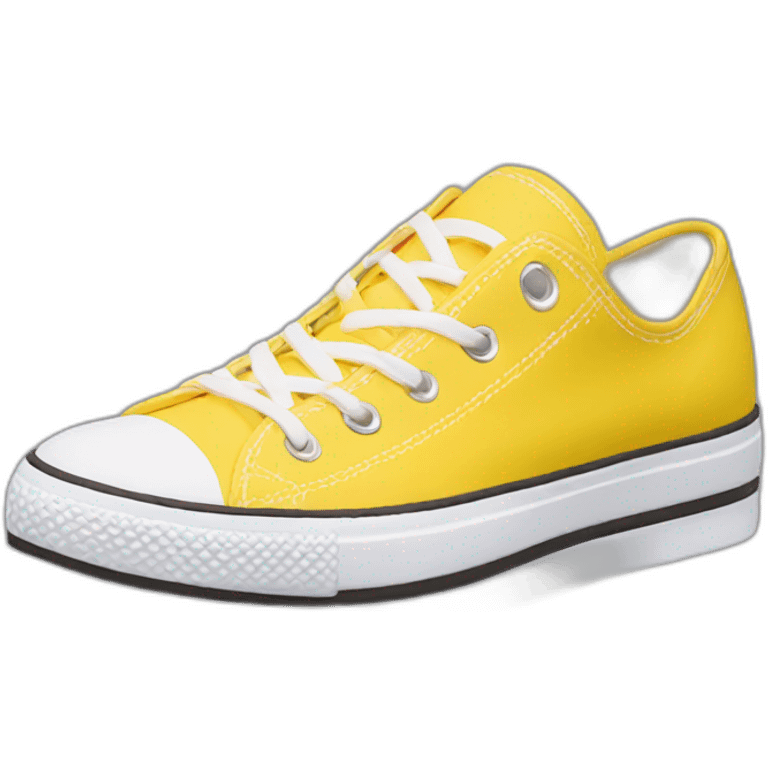 Converse flatform yellow emoji