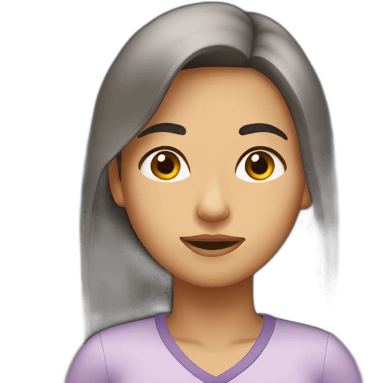 Cara femenina expresando sueño emoji