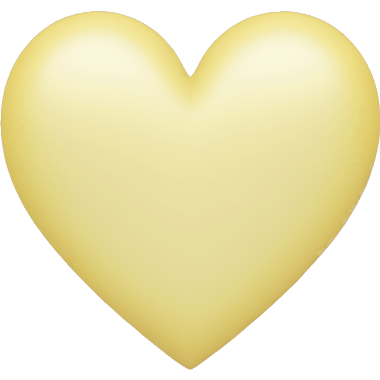 Pastel yellow heart emoji