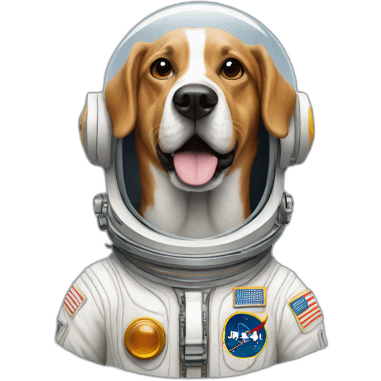 Dog astronauta emoji