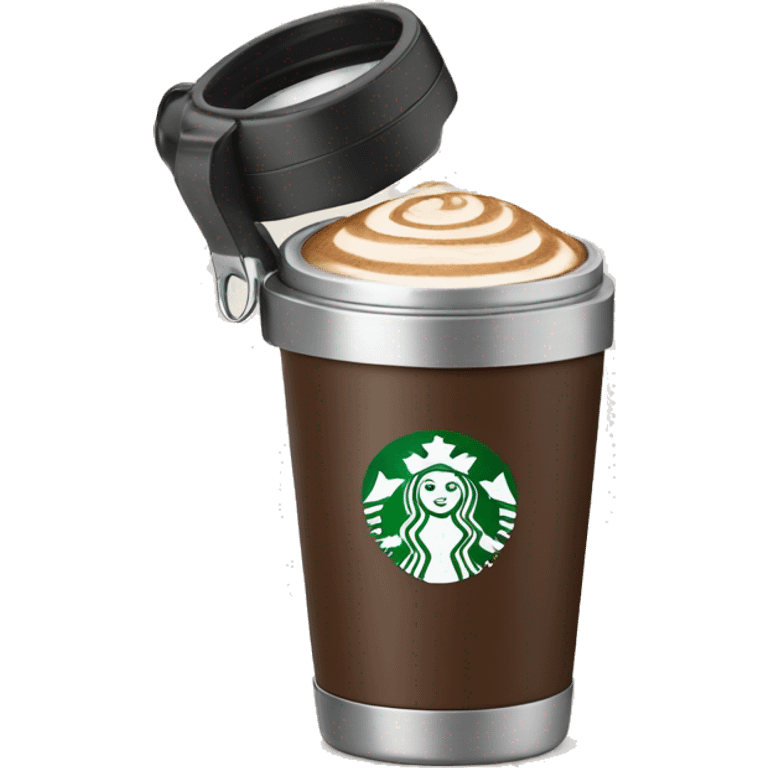 Starbucks coffee thermos emoji