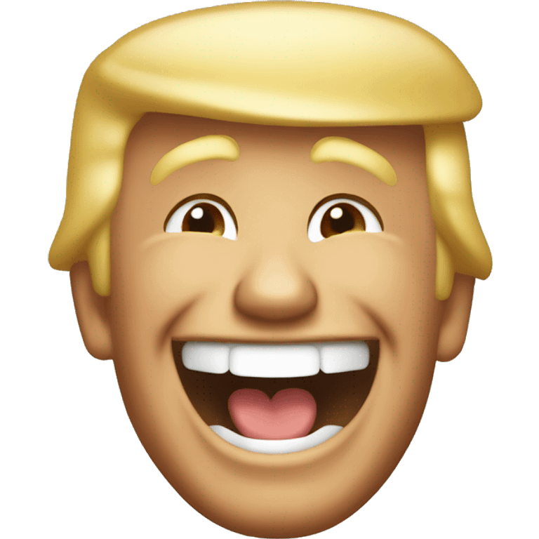 donald trump laughing emoji