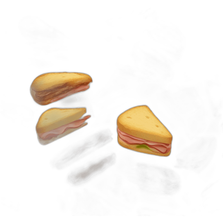 Sandwich-ham-cheese-cream-Chocolate emoji