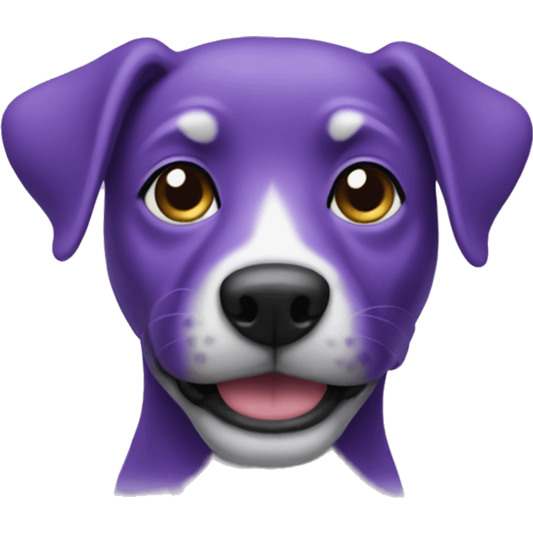 Purple dog emoji