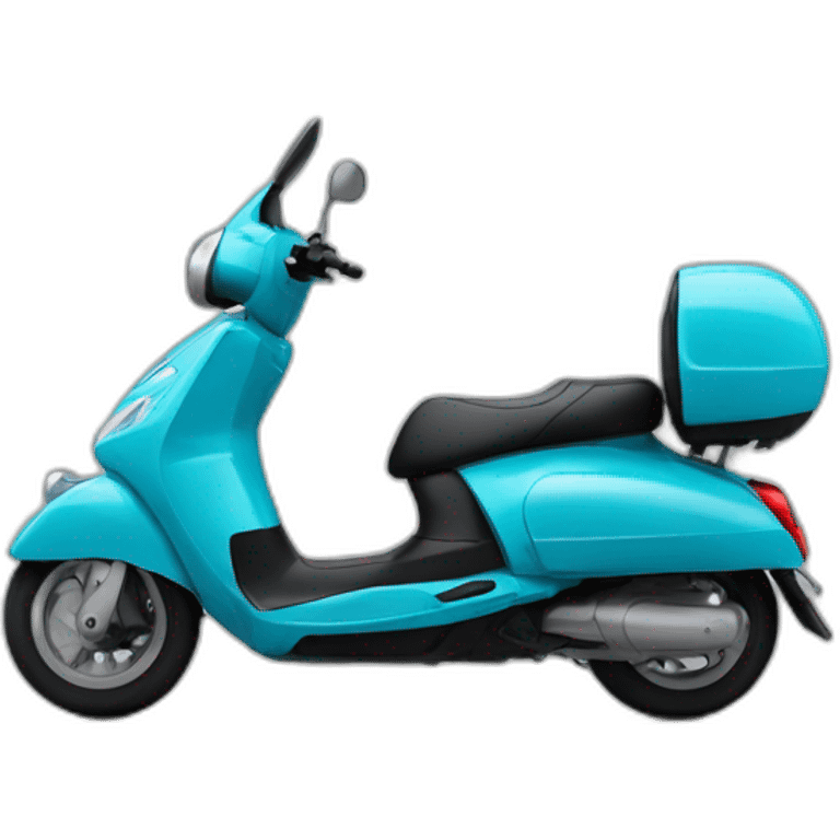 Macron sur scooter en roue arrière emoji