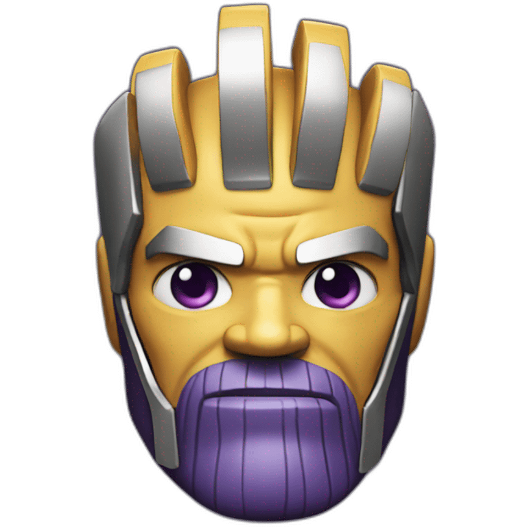 Three fingered thanos emoji