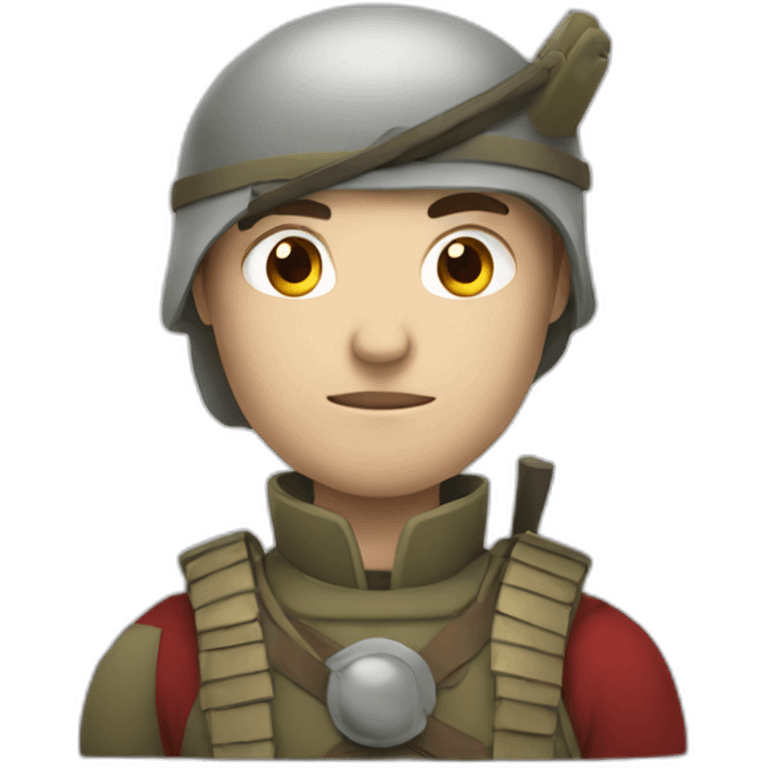 avar soldier with white skin facing forward emoji