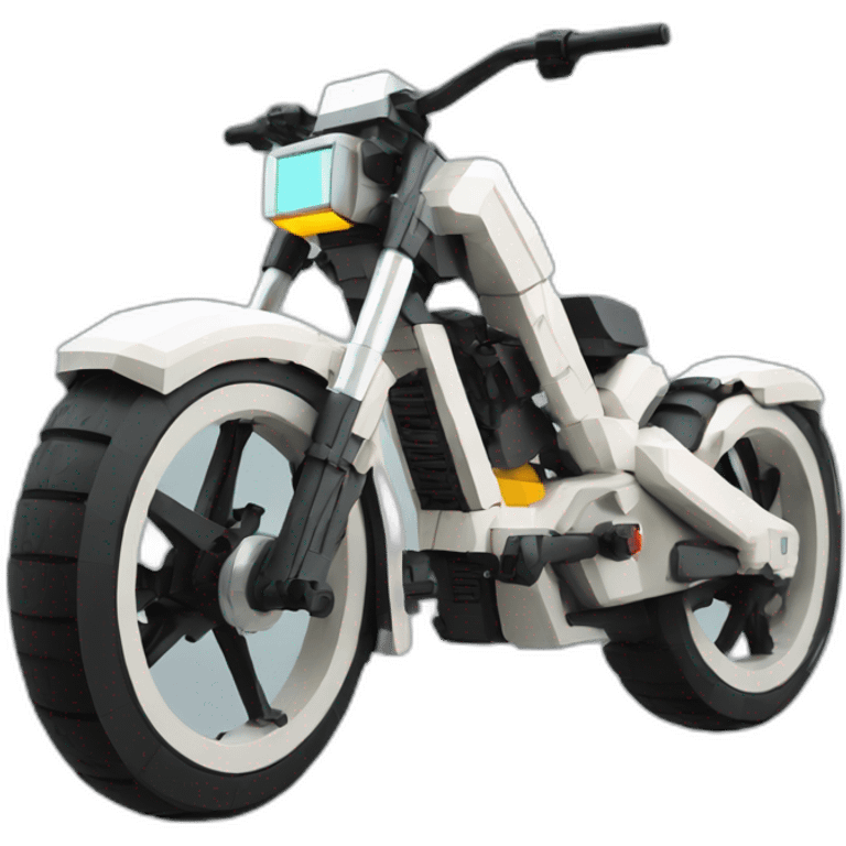 Futuristic bike 8bits In profile emoji