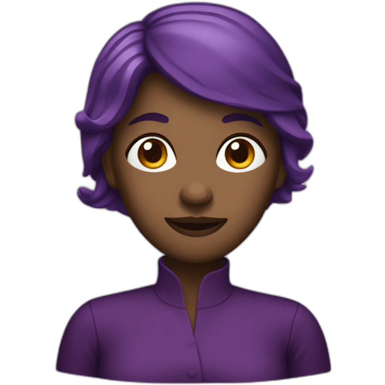 Femme aubergine emoji