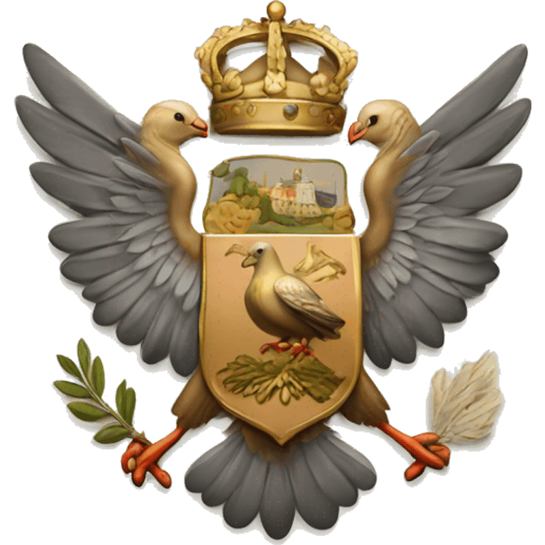 pigeon coat of arms  emoji