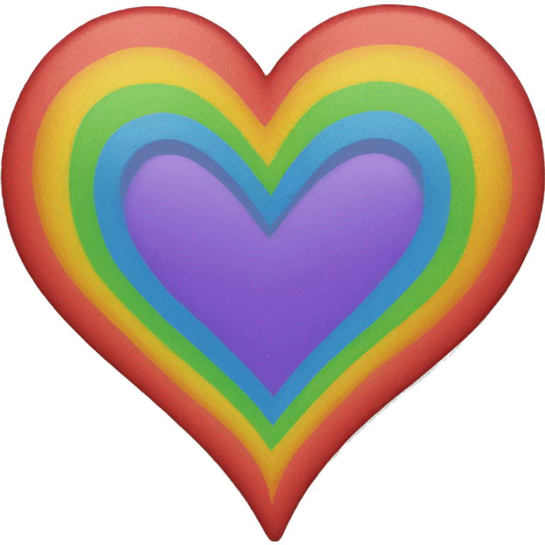 Rainbow heart emoji