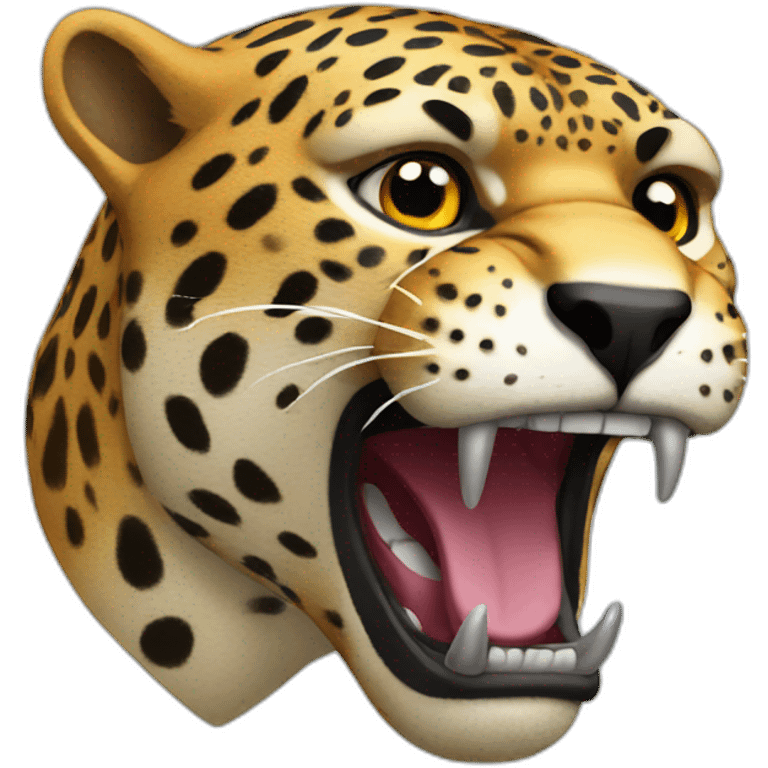 the angry jaguar emoji