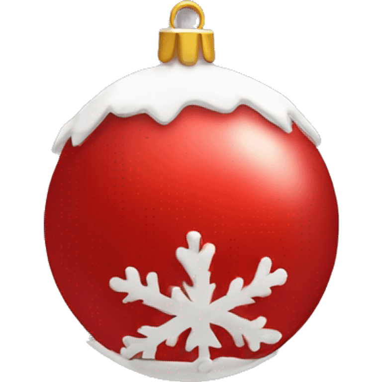 red christmasball emoji