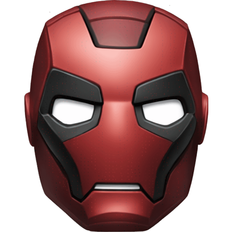 Iron Man but Deadpool version emoji