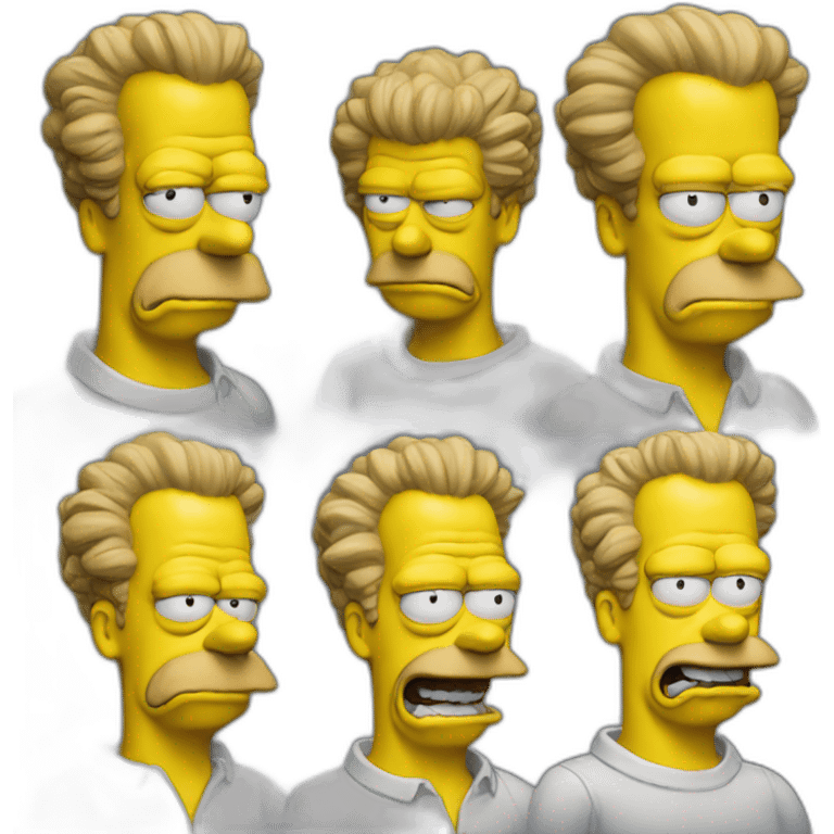 Simpsons Portrait realistic emoji