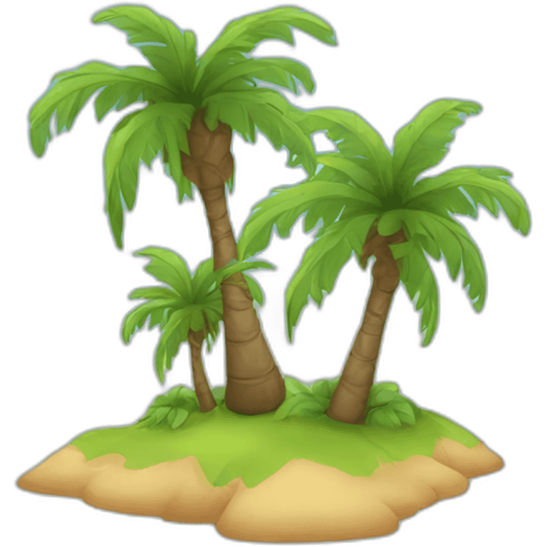 palm trees on the island emoji