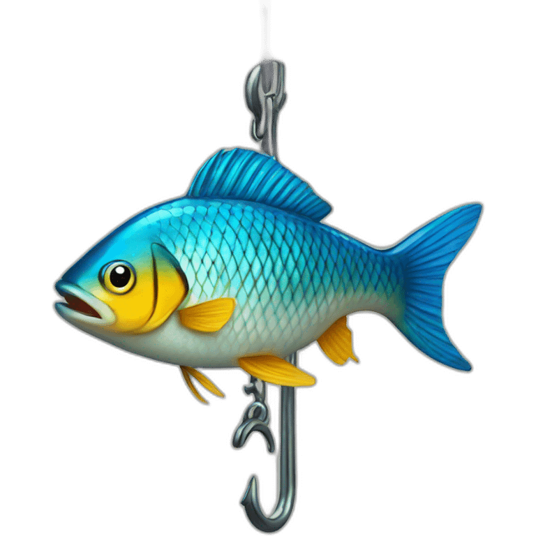 Fish on a hook emoji