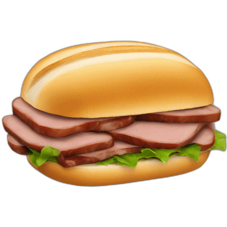 Arby’s roast beef sandwich emoji