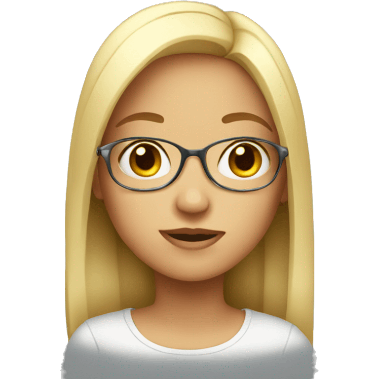  Girl with glass  emoji