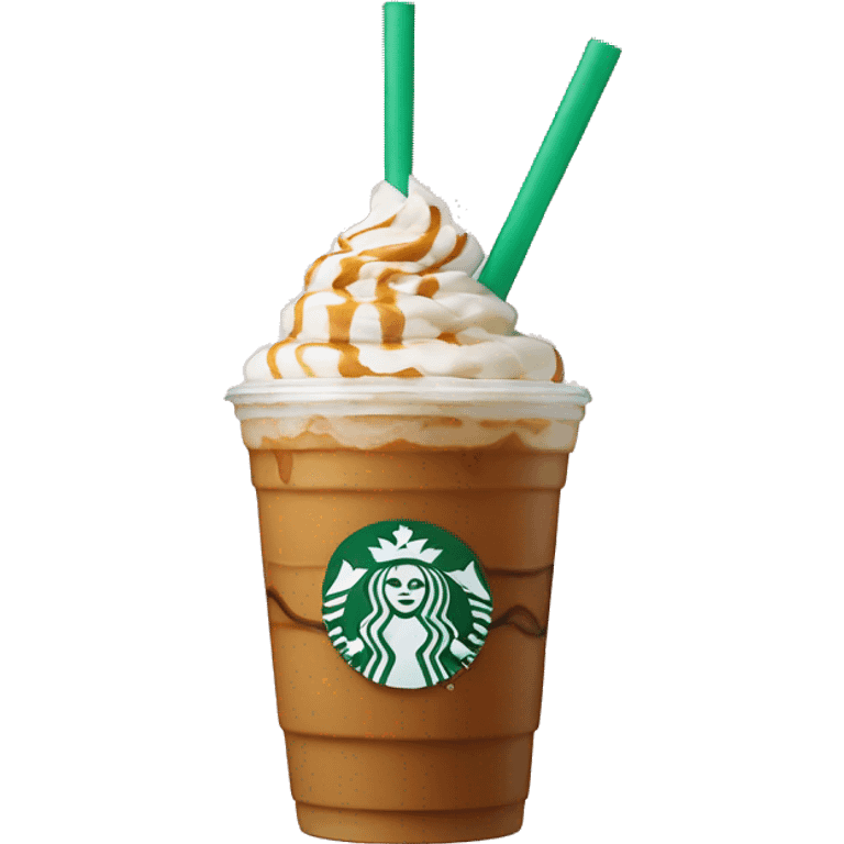 Starbucks caramel Frappuccino  emoji