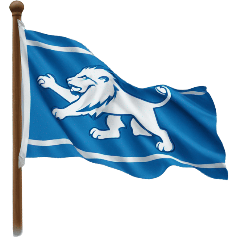 Detroit Lions flag emoji