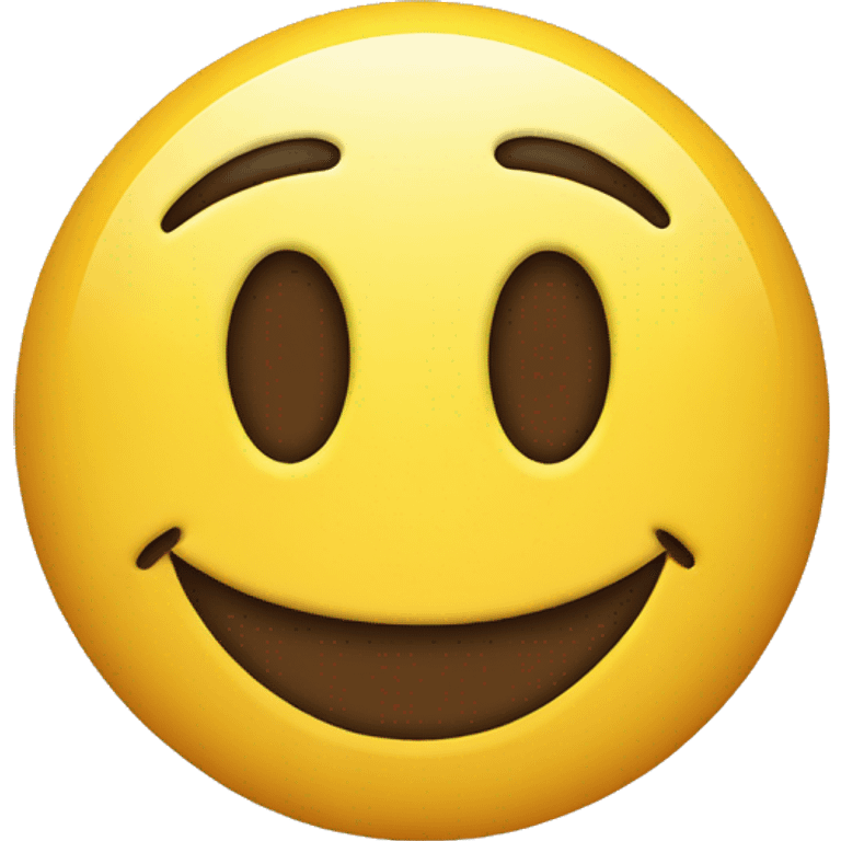 A smiley face that half smiles and half doesn't emoji