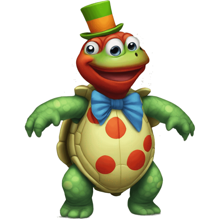 clown turtle  emoji