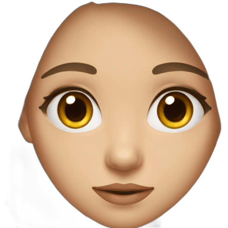 girl from Ukraine with brown eyes emoji