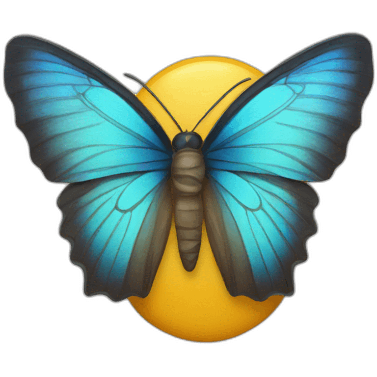 Couteau papillon emoji