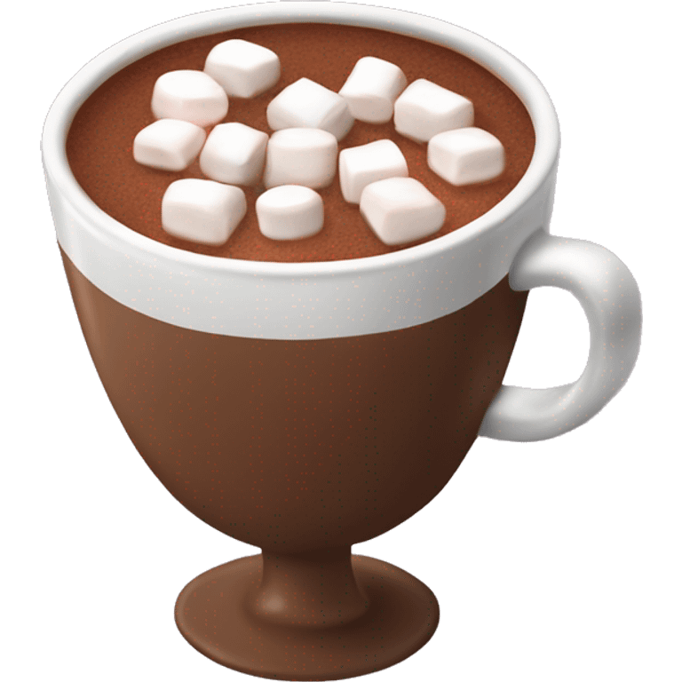 Cup of Hot cocoa with marshmallows in it emoji