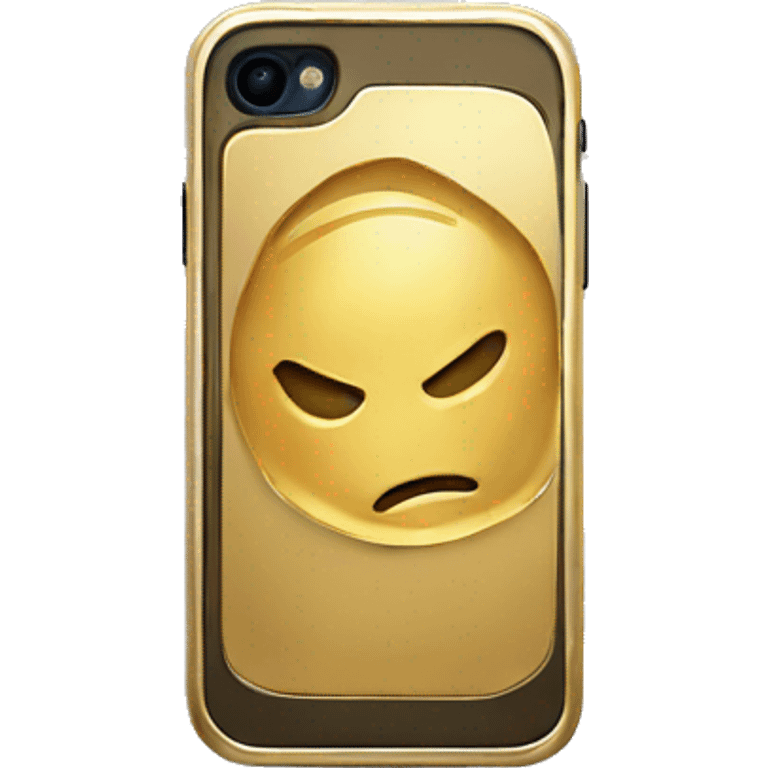 Gold iphone 14 emoji