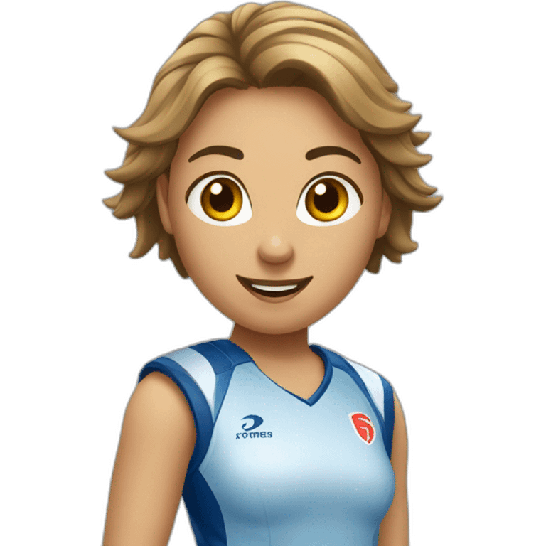 Fille nul au handball emoji