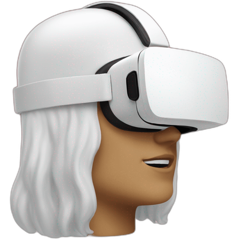 christmas white vr headset emoji