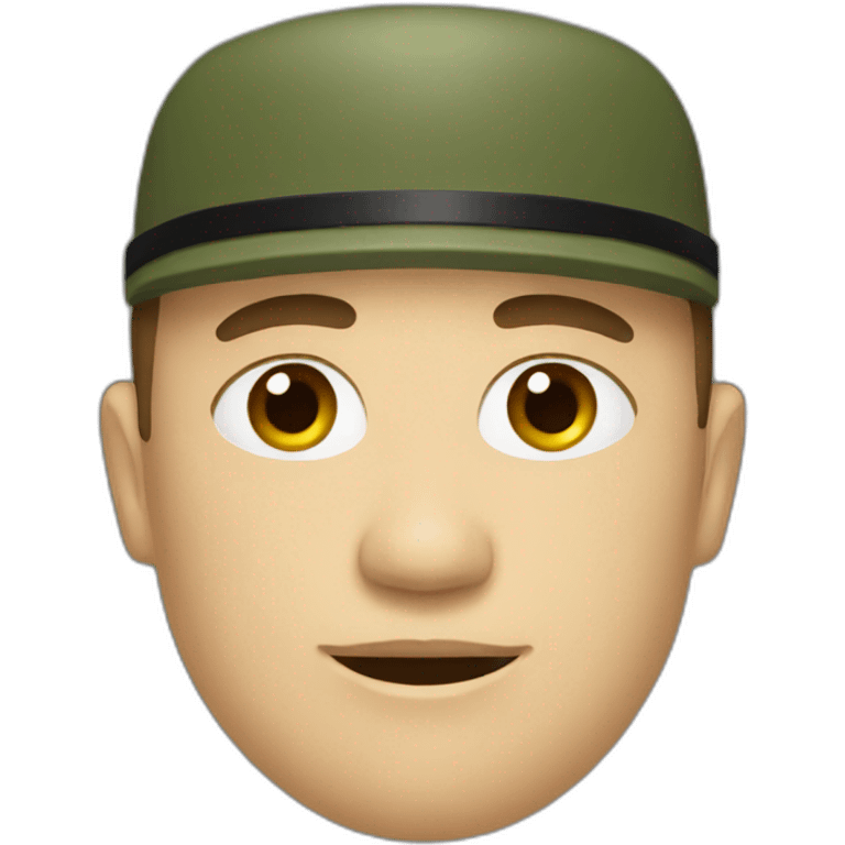 military, without cap emoji