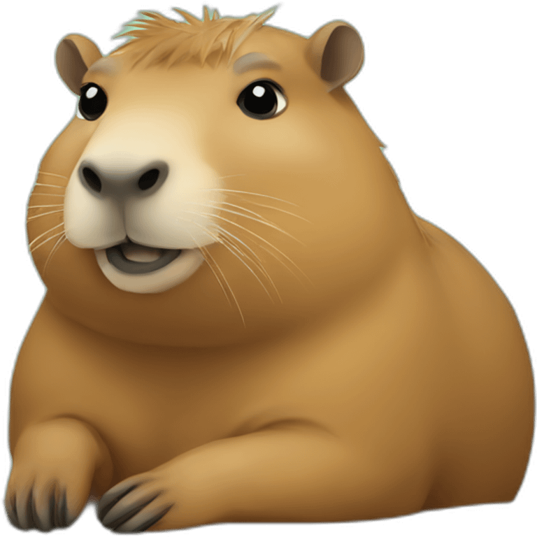 capybara chilling emoji