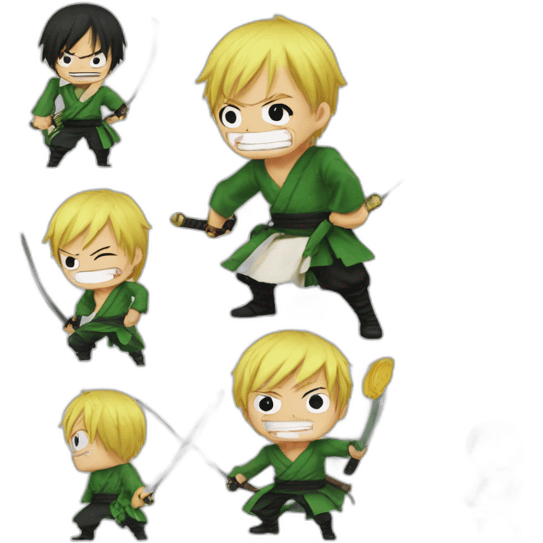 Zoro fight Sanji emoji