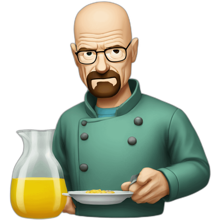 walter white cooking glass emoji