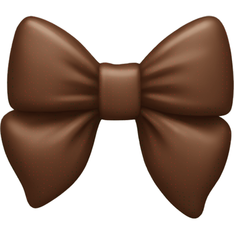 Chocolate bare with brown bow emoji