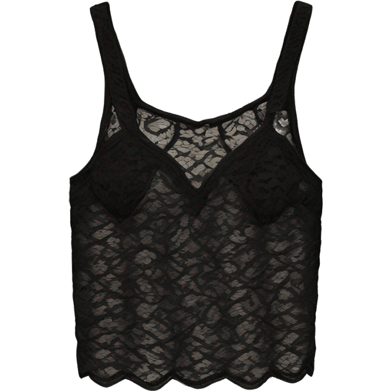 Black lace top emoji