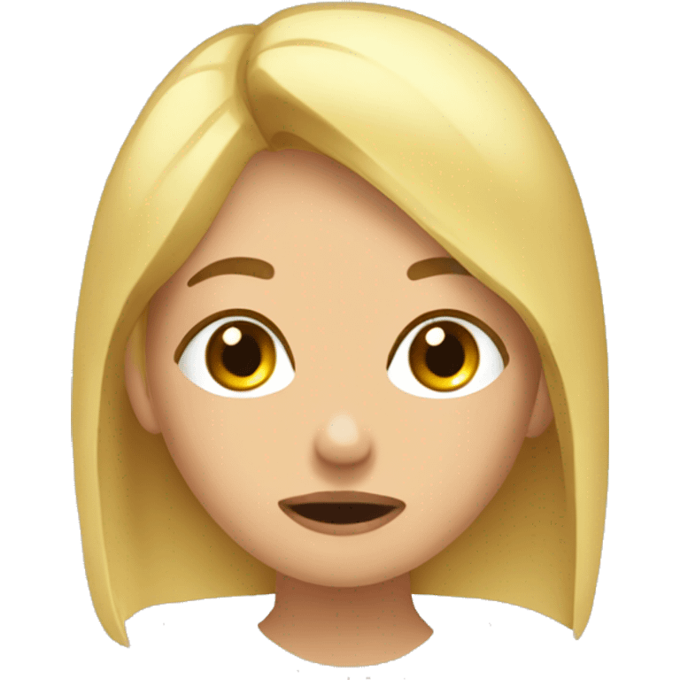 Rubia durmiendo  emoji