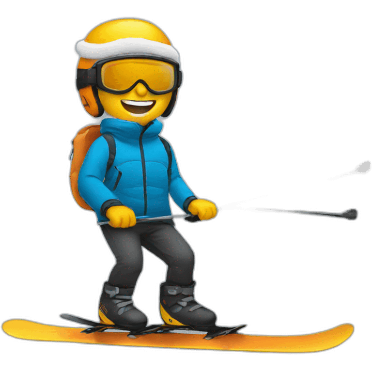 skiing man emoji