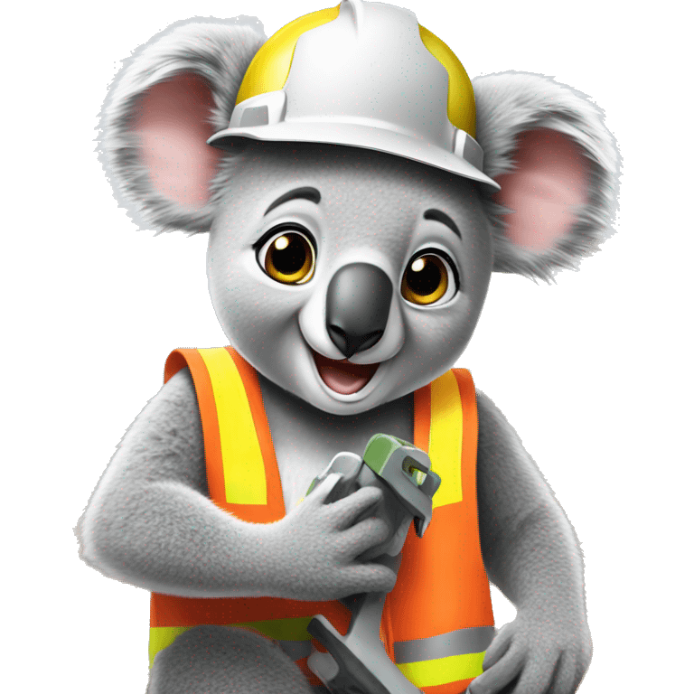 koala on a worksite emoji