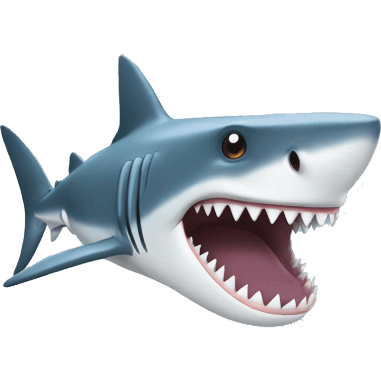 shark with top emoji