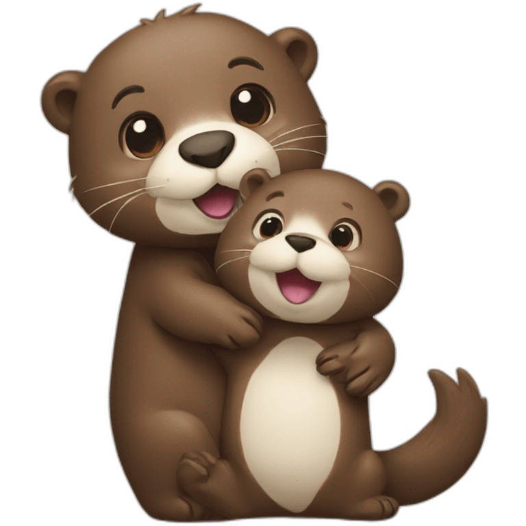 otter with a bear emoji