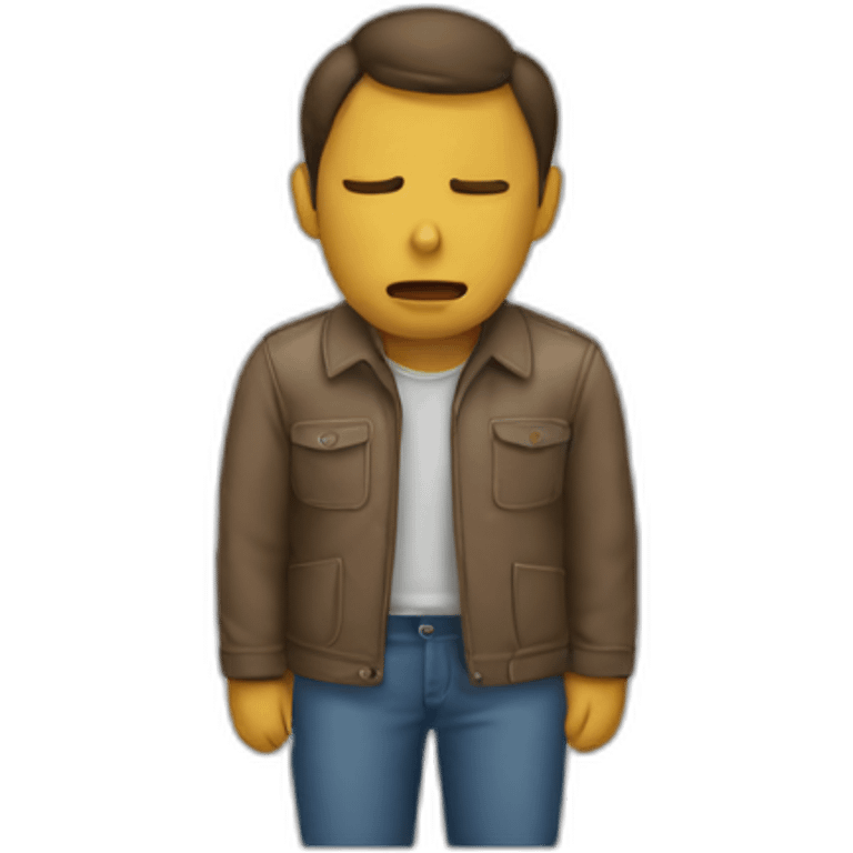 Homme qui pleure emoji