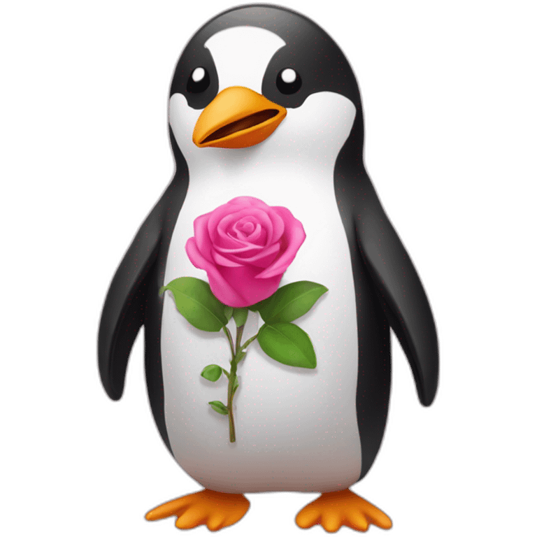 Pingouin avec un slip rose emoji