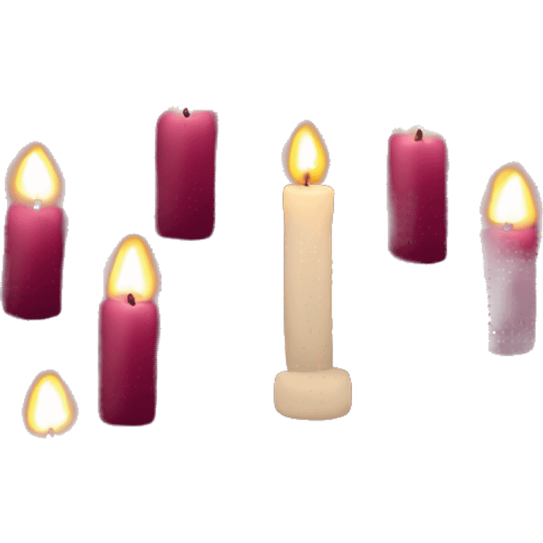 burgundy candle  emoji