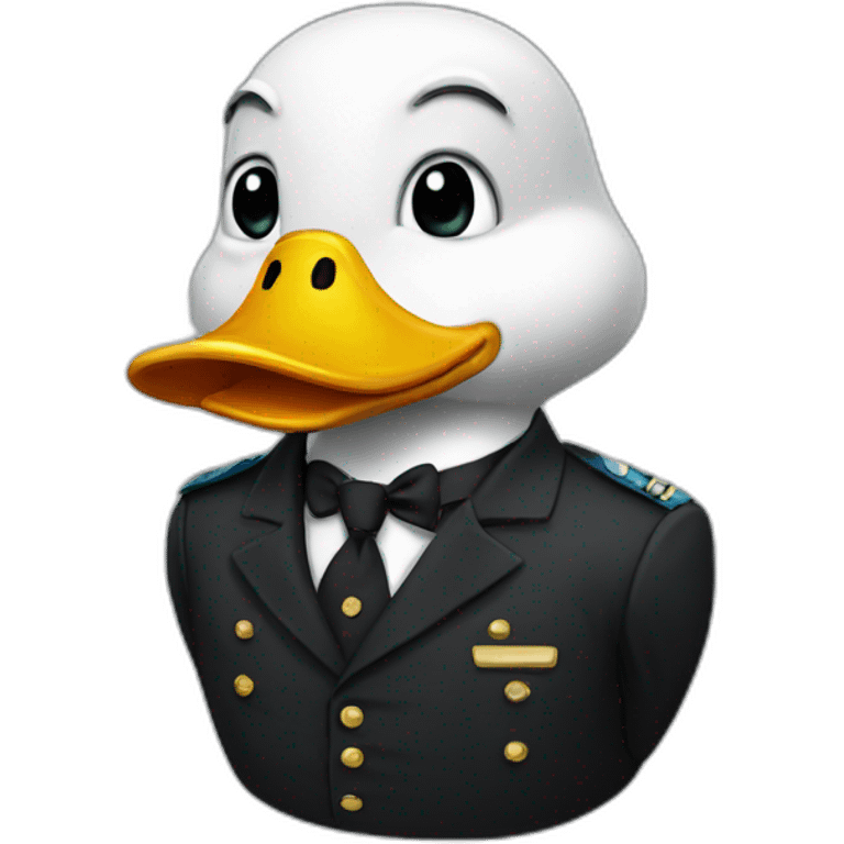 general duck in suit emoji