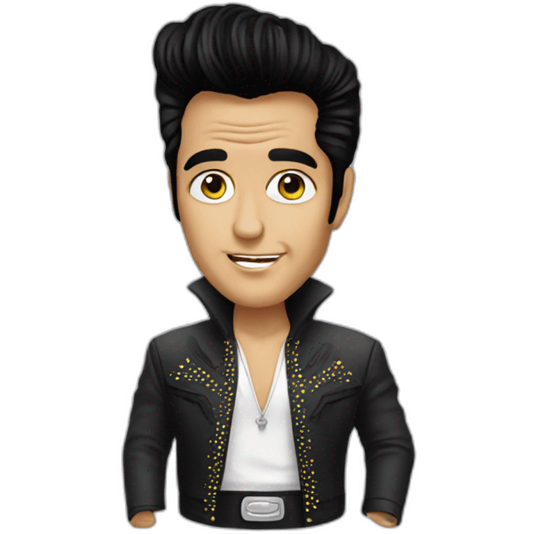 elvis as an alien emoji